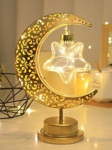 1 Pieza Luz Decorativa En Forma De Luna - Amarillo - Ver 10