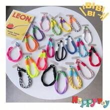 多彩編結創意短編織手機掛繩，相機掛繩，手機殼掛繩，可拆卸防丟失掛繩的鑰匙扣 - 掛繩編號-A51 - 查看 2