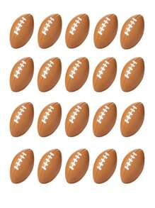 6pcs Mini American Football Shaped Foam Stress Balls - Brown - View 7