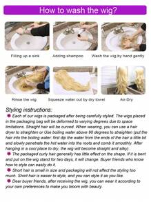 Men Short Blonde Synthetic Wig Short Straight Blonde Wigs For Men Daily Wear Costume Party - Vàng - Xem 9