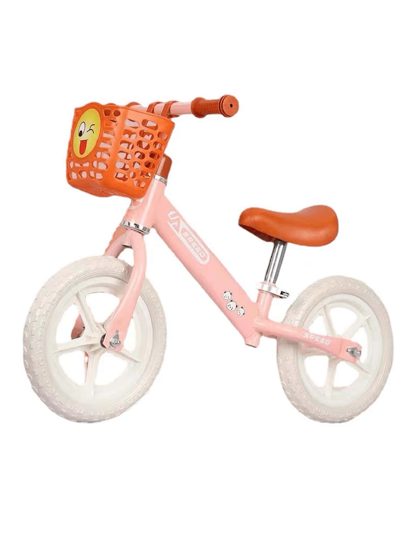 Bicicleta de equilibrio con Canasta para Niños y Niñas de 2 a 6 años, Primera Bicicleta para Niños de 2 Ruedas, Bicicleta Regalo Ideal para Niños - Rosa - Ver 1