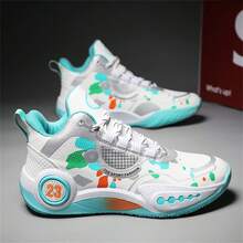 男士運動鞋2024秋冬系列抓地減震幻影戰鬥籃球鞋 - 綠色 - 查看 7