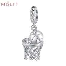MISEFF 新品 1 件 925 纯银运动健身篮球串珠手链 DIY 珠宝制作男孩女孩生日礼物儿童节礼物 - A1C2466 - 查看 1