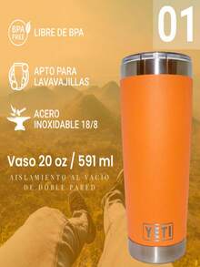 VASO TIPO YETI - Naranja - Ver 2