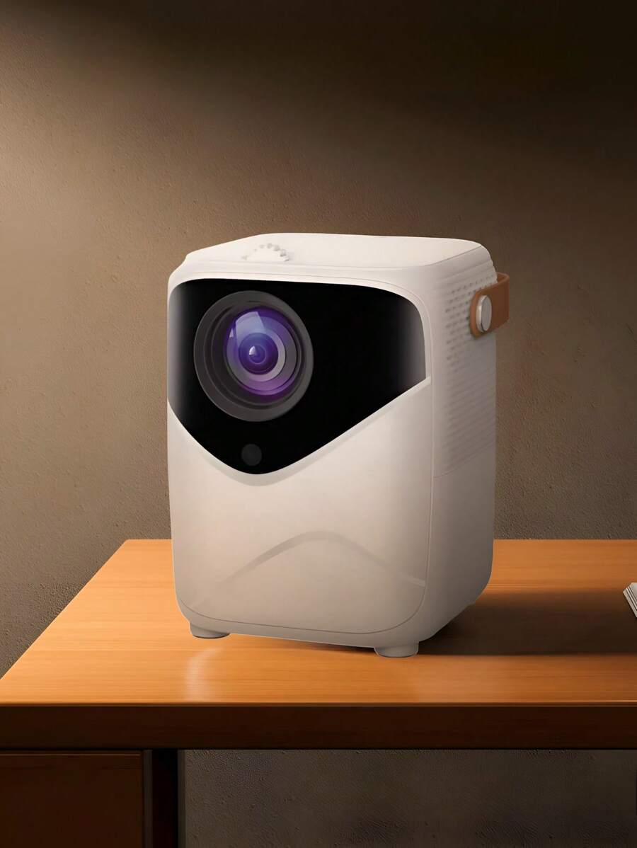 Mini Proyector Portatil 4K, Para Oficina, Escuela, Cine, Casa - Mini Proyector Portátil 4K - Ideal para Oficina, Escuela, Cine y Casa - Blanco - Ver 1