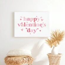1pc Finished Product With Frame For Happy Valentine'S Day Decoration And Gift. Ideal Wall Decoration For Classroom, Children'S Room, Corridor, Bedroom, Living Room Etc. Wall Mountable And Can Be Hung Directly. - Multicolor - View 10
