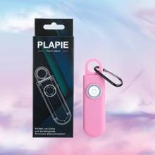 1pc Pink Outdoor Sos Wolf Alert Device Equipped With 120db Decibel Alarm Sound, Led Flashlight, Compact And Delicate, A Handheld Self-Defense Alarm Device, Suitable For Seniors, Single Women, Night Workers, Athletes, Disabled Persons; Helps Attract Immediate Surrounding Help When Pressed In Case Of Emergency - Pink - View 5