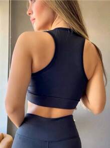 Women Sports Bras - Black - View 2