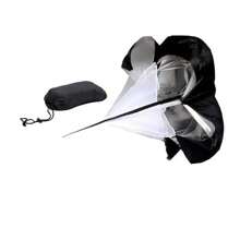 足球潛力和速度提升訓練,配有阻力降落傘、敏捷梯、跨欄、錐體、速度繩和阻力傘套裝 - 黑色 - 查看 3