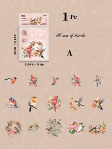 30pcs/Pack Birdfolk Series Cute Bird & Animals Theme Diy Decorative Stickers For Notebook/Planner - Multicolor - View 6