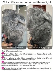 Short Layered Grey Wigs for Men Daily Wear - Grey - View 8