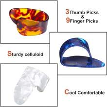 4 Piezas/set De Púas Para Guitarra Y Bajo De Colores Aleatorias De Calidad Premium - Mejora Tu Precisión Y Comodidad Al Tocar Con Los Dedos