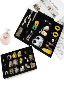 1入組珠寶展示托盤 - 黑色 - 查看 1