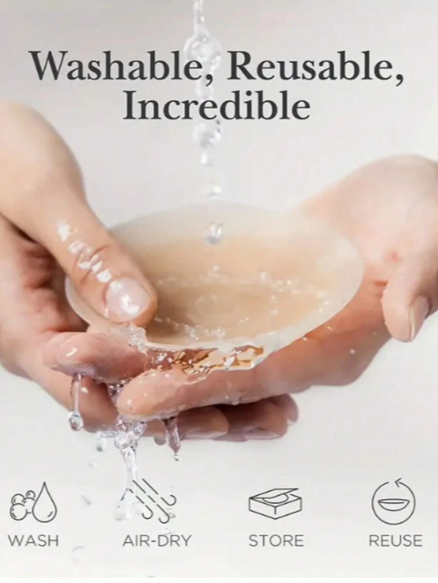 Tapa Pezón Invisible Cubre Pezón Pezonera Silicona - Rosa - Ver 1