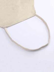 1pc Plush Toy Printed Linen Apron - White - View 5