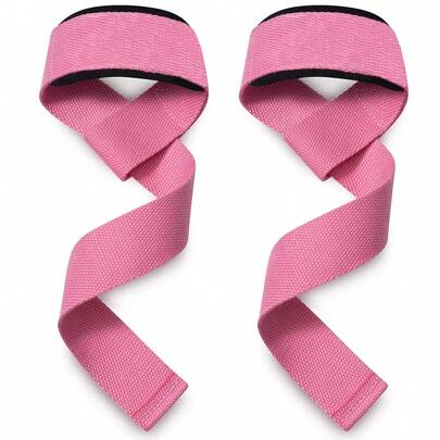 1 Pair Men Women Gym Wrist Wraps Straps With Extra Hand Grips Support For Strength Training Bodybuilding Deadlifting Weight Lifting Straps Gym Power Workouts Padded Support Lifters Deadlift Straps Hard Pull Exercise Straps Gym Accessories