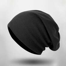 1頂戶外防風保暖帽,適合登山,騎行,滑雪,跑步等活動 - 黑色 - 查看 1