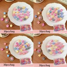 1 包/30 个儿童混色发夹，包括兔子、蝴蝶、发爪 - 彩色 - 查看 2