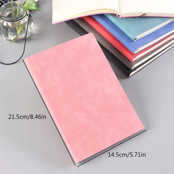 1pc A5 Faux Leather Conference Notebook For Business, Office, Study for