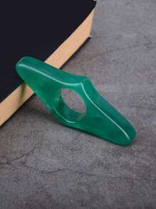 1個綠色按壓式書立,精美便攜的學生和成年人閱讀工具,辦公室用品,按壓式書籤 - 綠色 - 查看 1