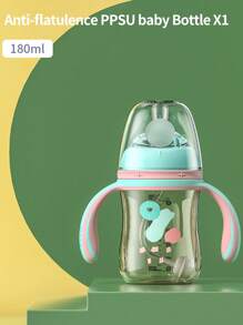 雙把ppsu嬰兒奶瓶,有180ml/240ml/300ml容量 - 藍橙色 - 查看 5