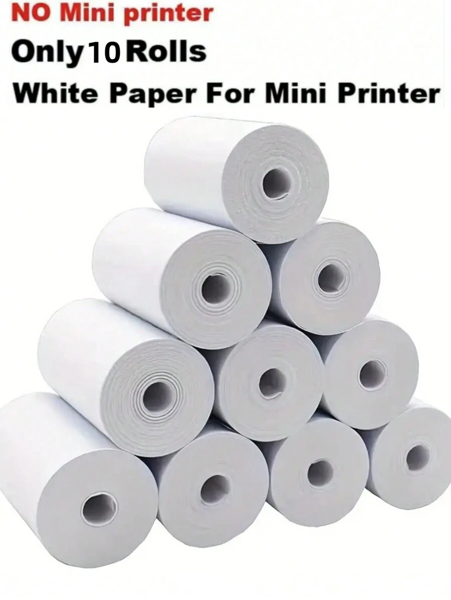 10 Rollos De Papel De Impresión Para Mini Impresora - 10 rollos de papel para impresora - Ver 1