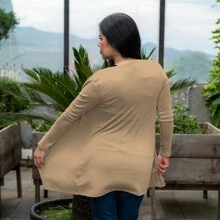 Fashion Cardigan For Women. - Beige - View 3