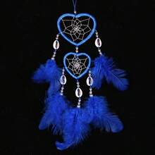 手工制作的捕夢器風鈴裝飾品,適用於房間/車輛,是生日/情人節同學的創意禮物 - 粉色 - 查看 5