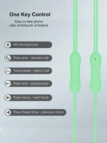FCV 3.5 毫米 EarPods 耳机，有线耳塞，内置遥控器，可控制音乐、电话和音量，适用于 3.5 毫米插孔耳塞，适用于安卓设备、电脑、笔记本电脑、儿童和学生 - 查看 3