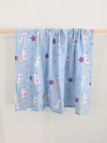 雙層紗布包裹嬰兒沐浴毛巾,適用於新生兒和嬰兒 - 彩色 - 查看 1