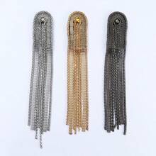 New Fashion Clothing Accessories Metallic Tassel Shoulder Patch For Handmade Blazers, Classic And Stylish Shoulder Tassel - Gold - View 2