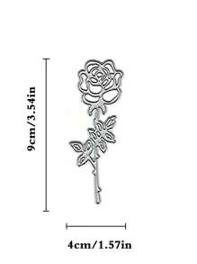 1個手工製作的哥德風格卡紙切割刀模具,附有玫瑰,設計,自製卡紙用 - 玫瑰花 - 查看 2