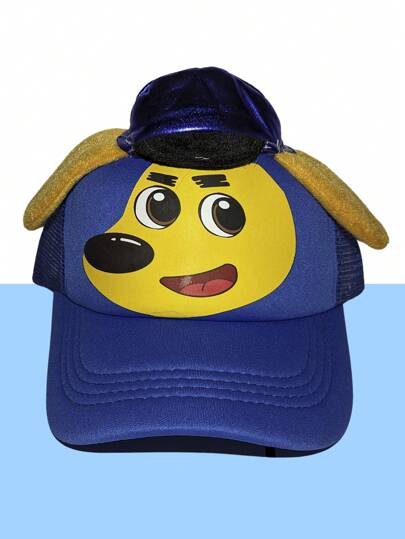 Gorra Sheriff Labrador para Niños Dibujos Animados Sombreros Transpirables Para El Sol De Malla Gorro Para Niños Y Niñas Preescolar Infantil