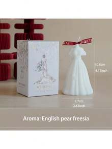 A Wedding Dress Candle - White - View 3