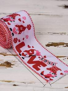 情人節裝飾情人節愛心絲帶1卷 - 彩色 - 查看 5