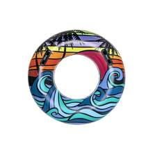 Salvavidas Flotador Multicolor Dona Grande 91 diámetro cm Diseño Tropical  Inflables Flotador para Piscina - Azul - Ver 3