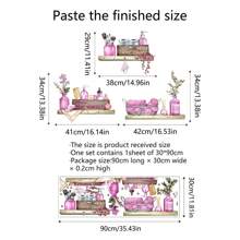 1 件浴室架化妝品和花瓶裝飾牆貼 - 彩色 - 查看 2