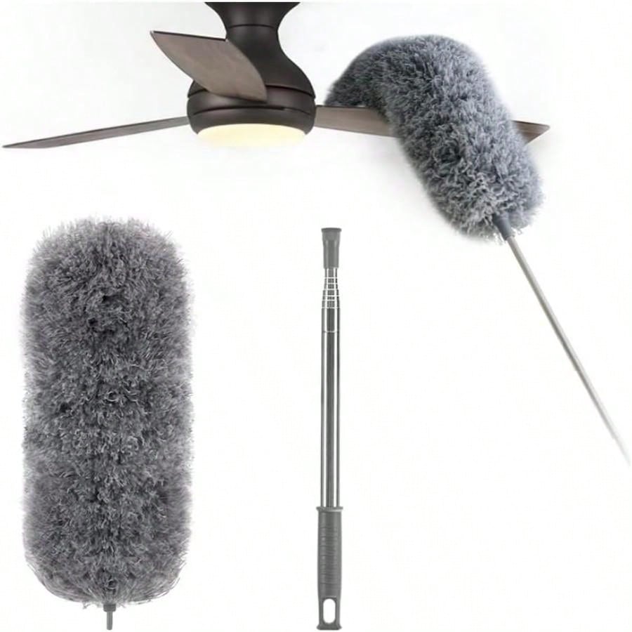 Chicken Feather Duster, Electrostatic Dust Removal Brush With Extended