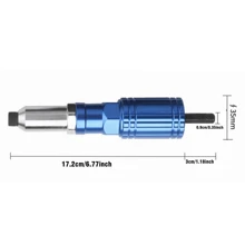 Aluminum Alloy Pull Rivet Conversion Head Component, Electric Drill To Rivet Gun Conversion Part