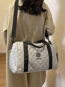 灰色行李儲物袋,輕便摺疊,放大,可帶旅行周末和過夜袋,週末袋和醫院袋 - 灰色 - 查看 3