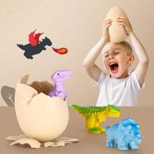 2入組超大型8x12cm恐龍孵化蛋玩具,可以放在水中觀察孵化,適合作為兒童、聖誕節、生日、節日等創意禮物 - 2個蛋 - 查看 2