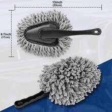 汽車清潔刷工具 組合汽車蓋子刷 汽車室內外灰塵刷,汽車室內除塵刷,汽車配件必備用品 汽車卡車suv Rv清潔工具 - 黑色 - 查看 6