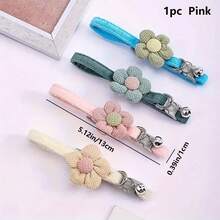 1入組可愛的針織鈴鐺項圈,可調節的貓/小狗項鍊,可愛的貓貓項圈帶花朵裝飾和鈴鐺 - 給您毛茸茸的朋友裝飾的完美選擇！ - 粉色 - 查看 6