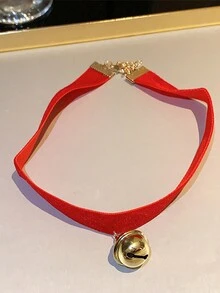 圣诞铃铛变装项链，女士吊坠，短款个性化锁骨链 - HN0451/HN0455 - 查看 8