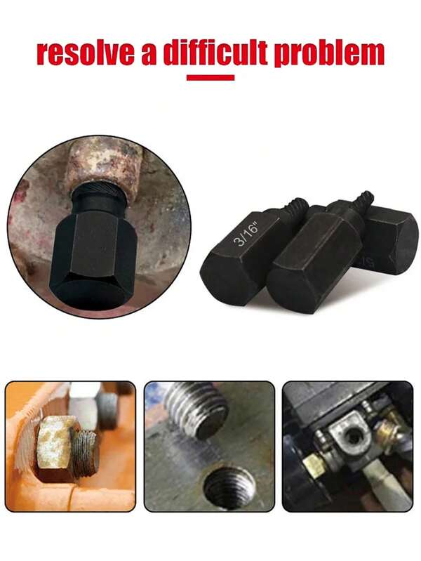 10 Piece Screw Puller Set Alloy Steel Damaged Screw Puller Set Easy To