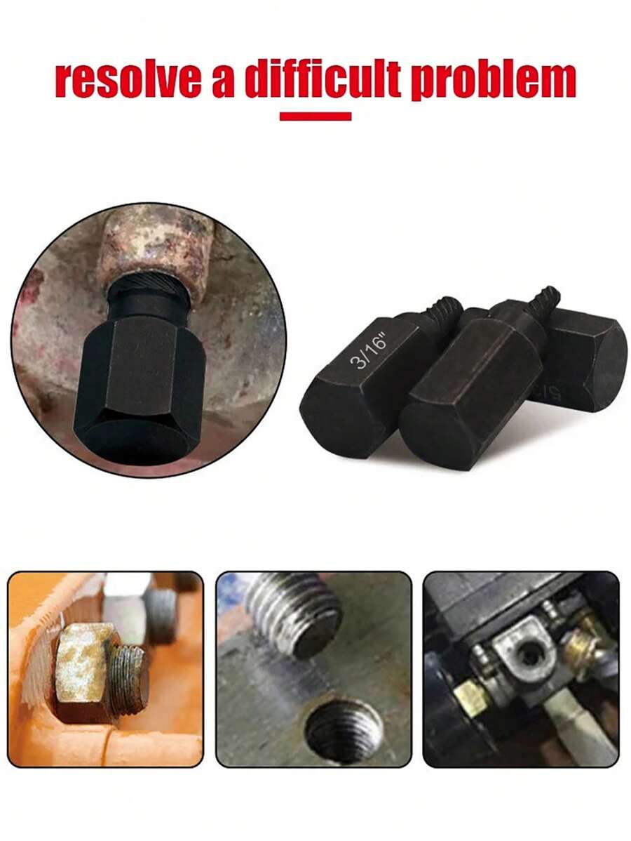 10 Piece Screw Puller Set Alloy Steel Damaged Screw Puller Set Easy To