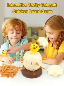 Sword Insertion Chicken Pirate Bucket New Strange Trick Board Game Party Party Multi Player Interactive Game Egg Sword Insertion Game Pop Up Chicken Puzzle Game - Yellow - View 4