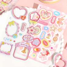 1 8pcs Three-Dimensional Sticker Set, Cute Photo Studio Series, Korean Ins Cute Handbook Stickers - Multicolor - View 3
