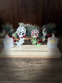 1個手工製作的哥德風格卡紙切割刀模具,附有玫瑰,設計,自製卡紙用 - 玫瑰花 - 查看 6