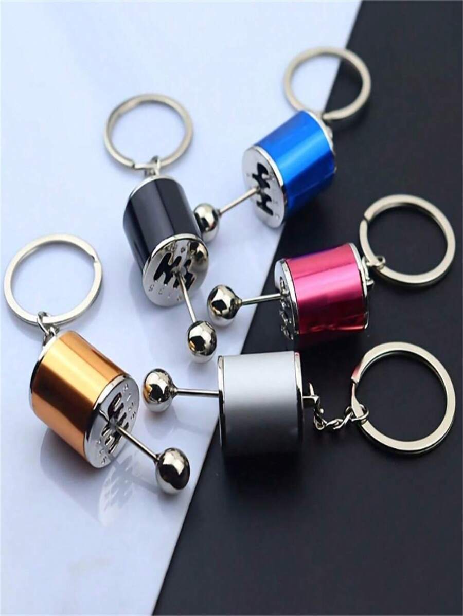 1pc Car Gear Shift Shaped Keychain Stress Toy - Multicolor - View 1